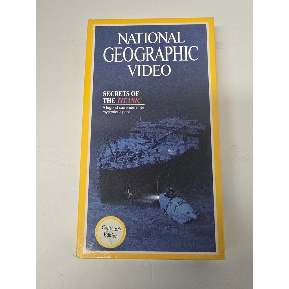 Vintage National Geographic Secrets of the Titanic VHS Collector's Edition 1986